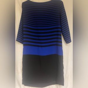 Great quality blue and black stripped Zara dress. Perfect for work